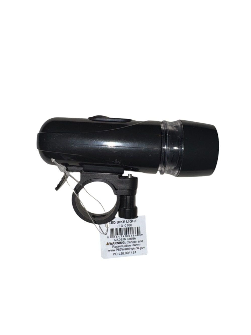 Black LED Bicycle Front Light - Mount Included